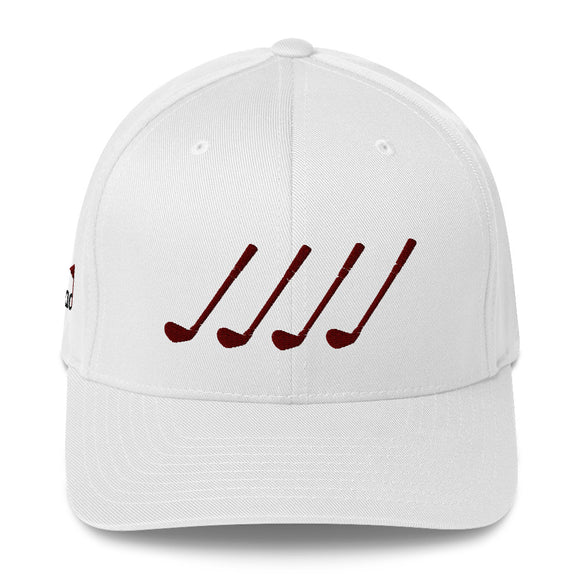 4 CLUB SQUAD FITTED GOLF HAT